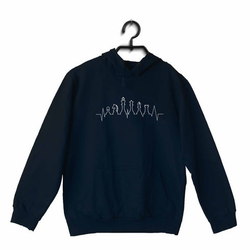 Quirkipedia Chess Is Life Waveform Chess Hooded SweatShirts